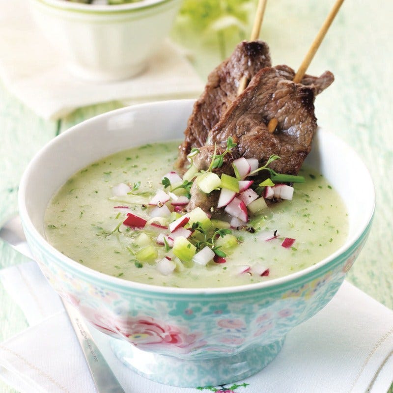 Photo de Potage de cresson alénois avec salsa de radis prise par WW