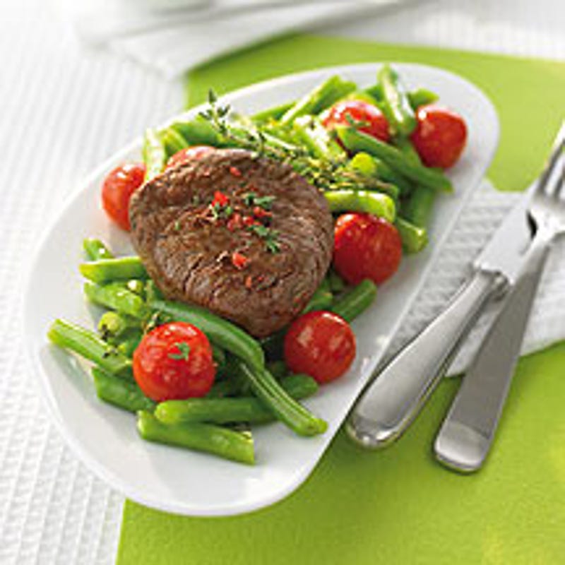 Foto van Steak met bonen door WW