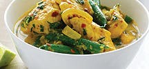 Indiase curry met kip en kokos