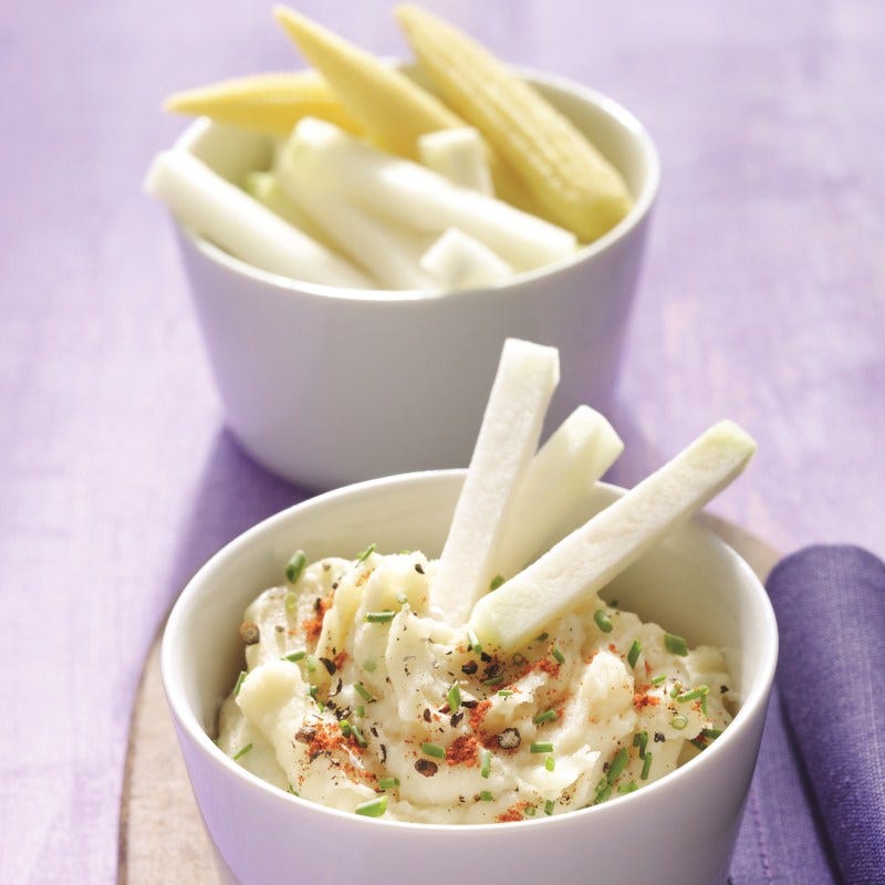 Foto van Aardappelpuree met bieslook door WW