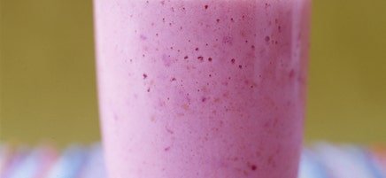 Smoothie van abrikoos en framboos