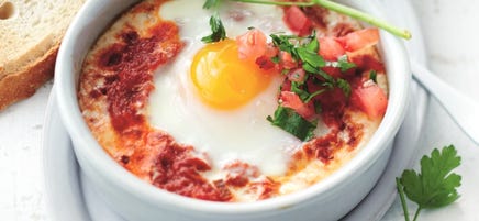Shakshuka (eieren in tomatensaus)