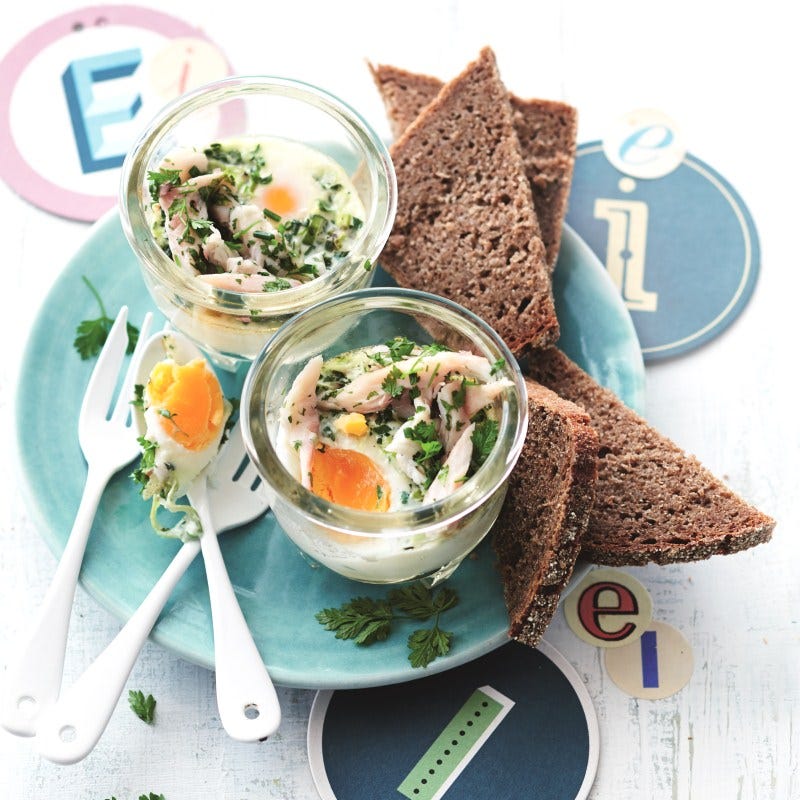 Photo de Verrines d'oeuf et de truite fumée prise par WW