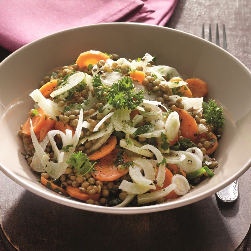 Photo de Salade de lentilles vertes au fenouil prise par WW