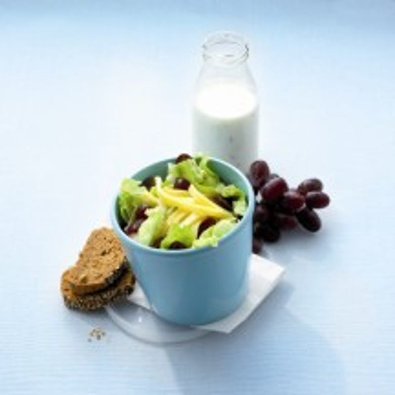 Foto van Salade met kaas en druiven door WW