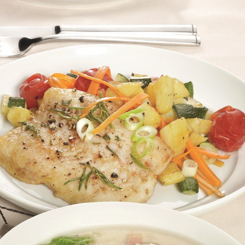 Photo de Filet de pangasius sur lit de légumes prise par WW