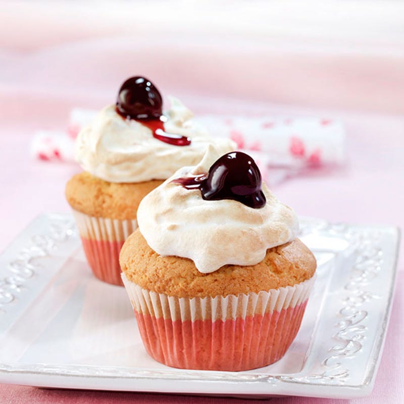 Foto van Amarena-meringuecupcakes door WW