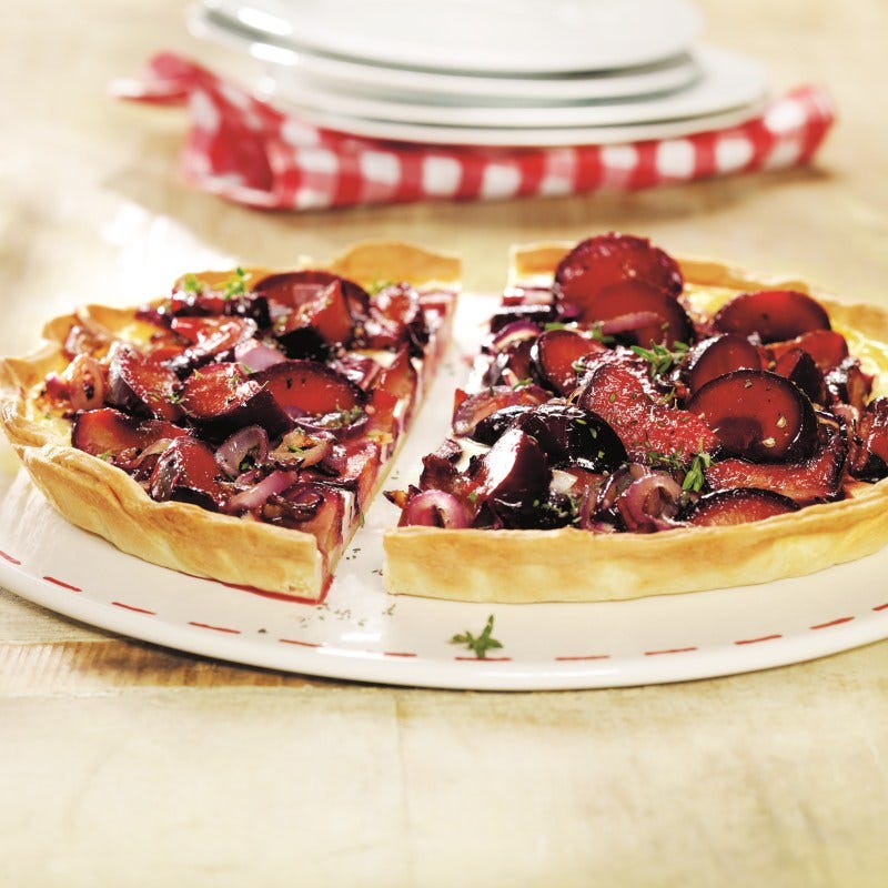 Photo de Quiche aux prunes et fromage de chèvre prise par WW