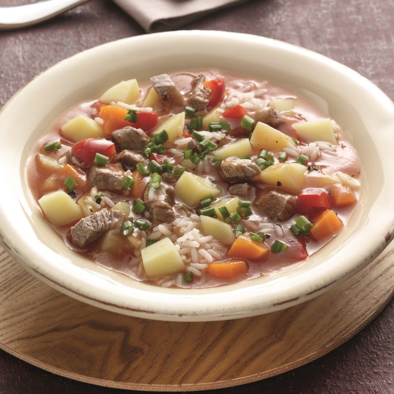 Photo de Soupe de pommes de terre au filet de boeuf prise par WW