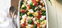 Gratin de gnocchi aux épinards