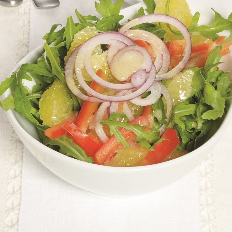 Photo de Salade roquette et vinaigrette à l’orange et la moutarde prise par WW