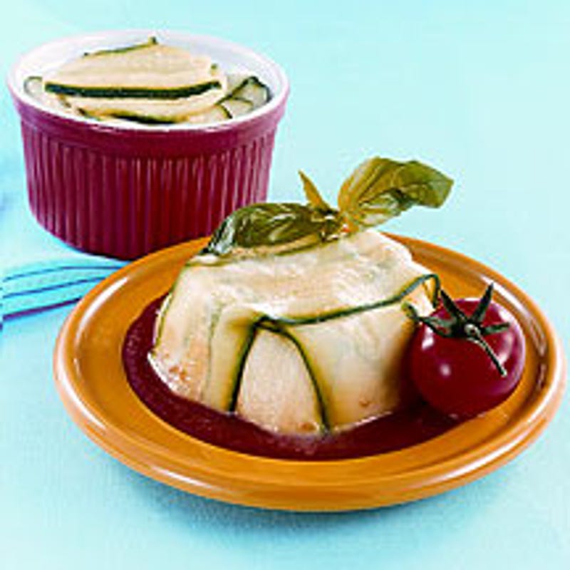 Photo de Charlottine d’aubergine au coulis de tomate prise par WW