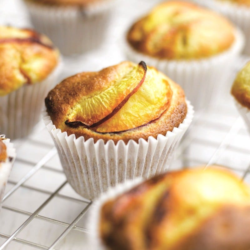 Photo de Muffins aux pêches et bananes prise par WW