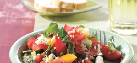 Tomatensalade met bulgur