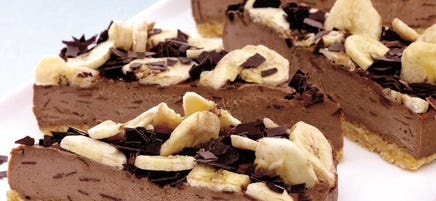 Tarte banane et chocolat