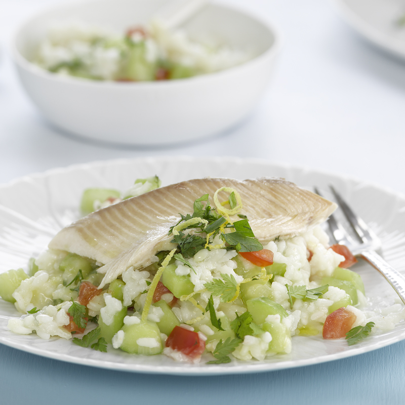 Photo de Truite aux aromates, risotto au concombre prise par WW