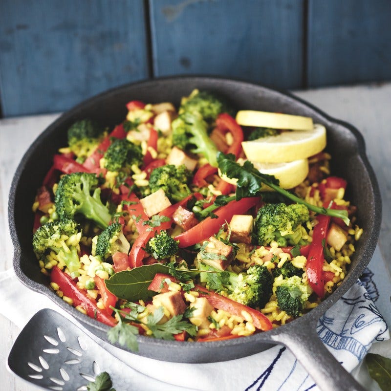 Foto van Vegetarische paella door WW