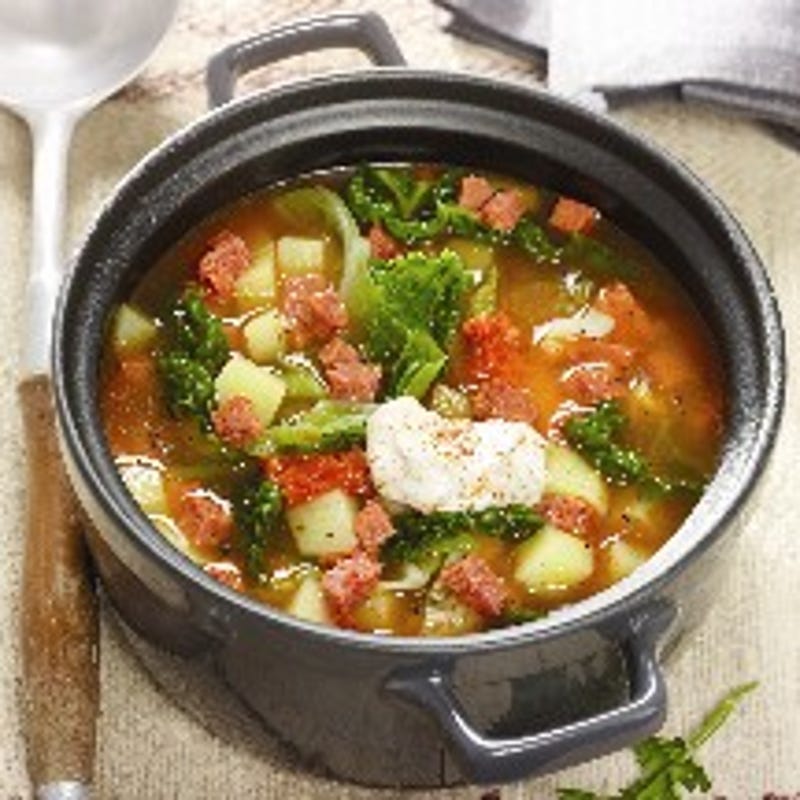 Foto van Soupe au chou vert et au chorizo door WW