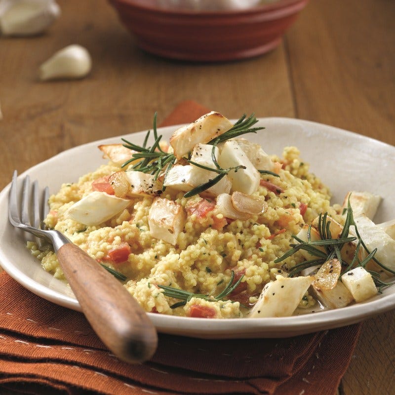 Photo de Risotto de millet au céleri-rave poêlé prise par WW