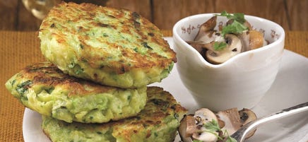 Burgers de chou vert aux champignons d’automne