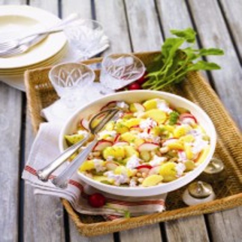 Foto van Kruidige aardappel-bonensalade door WW