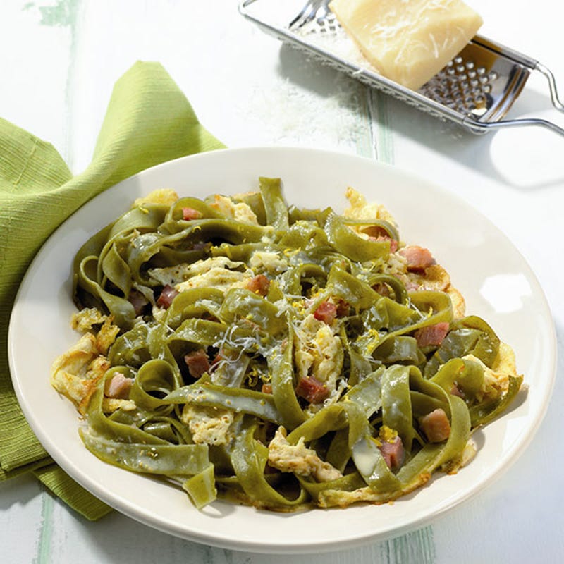 Foto van Tagliatelle carbonara door WW