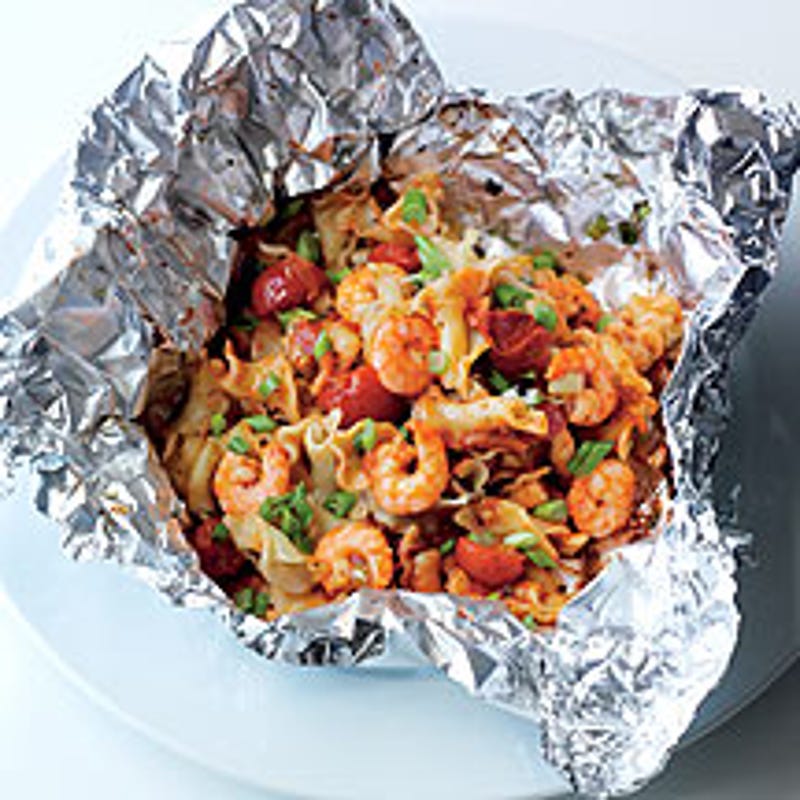 Foto van Pastapakketjes met gamba's door WW