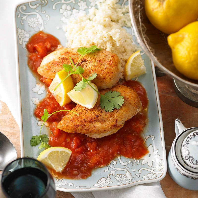 Photo de Poulet aux tomates et citron prise par WW