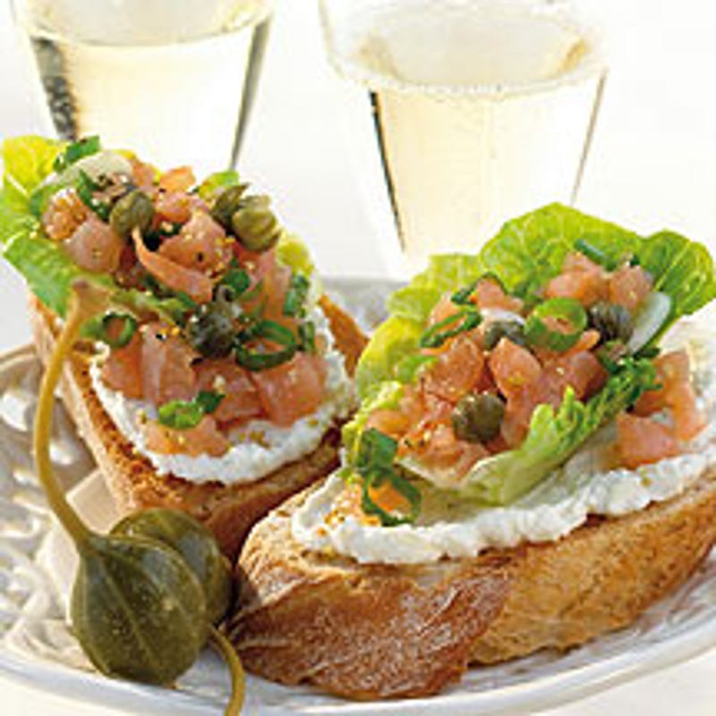 Photo de Baguettes grillées au tartare de saumon prise par WW