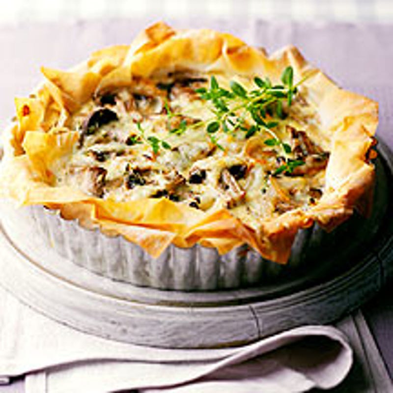 Foto van Champignon-tijm quiche door WW