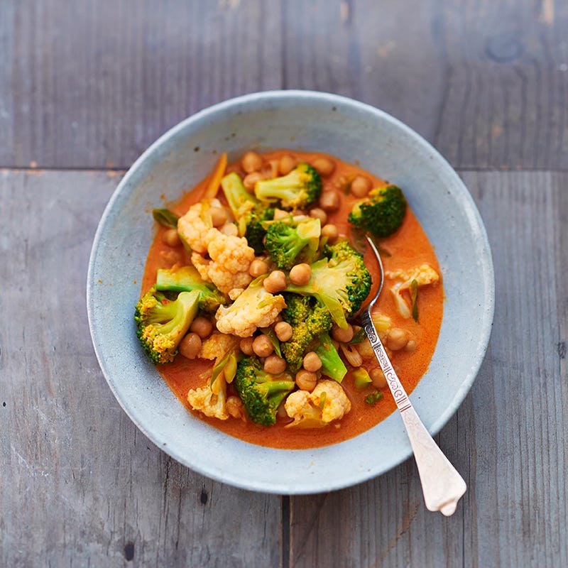 Foto van Curry met bloemkool en kikkererwten door WW