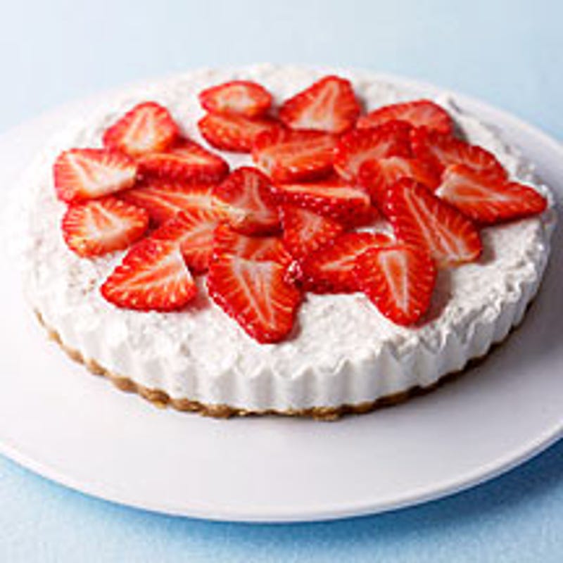 Foto van Cheesecake met aardbeien door WW