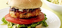 Burger de poulet au fromage bleu