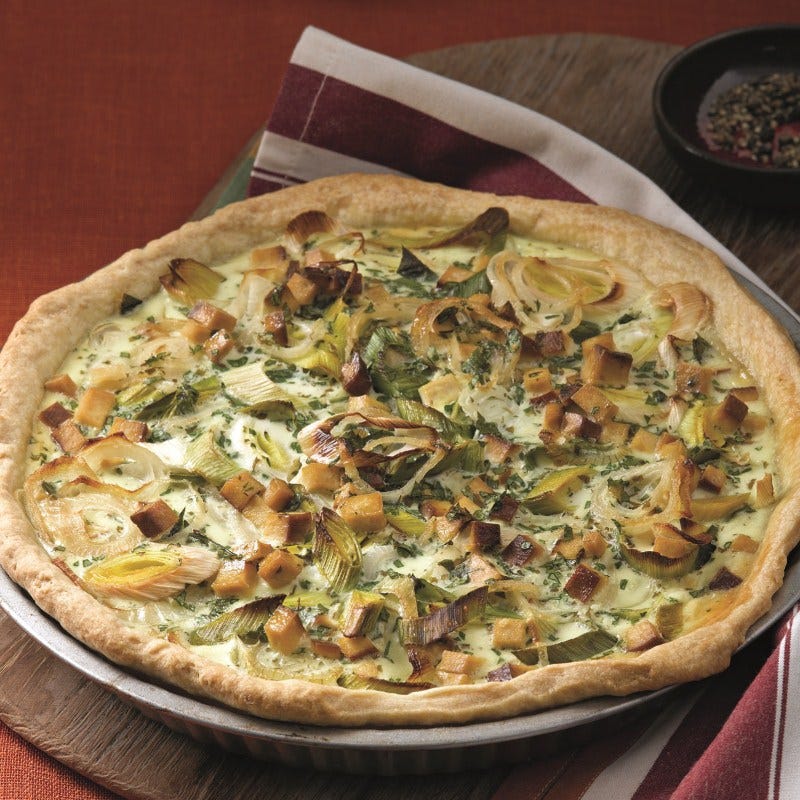 Photo de Quiche aux oignons et au tofu fumé prise par WW