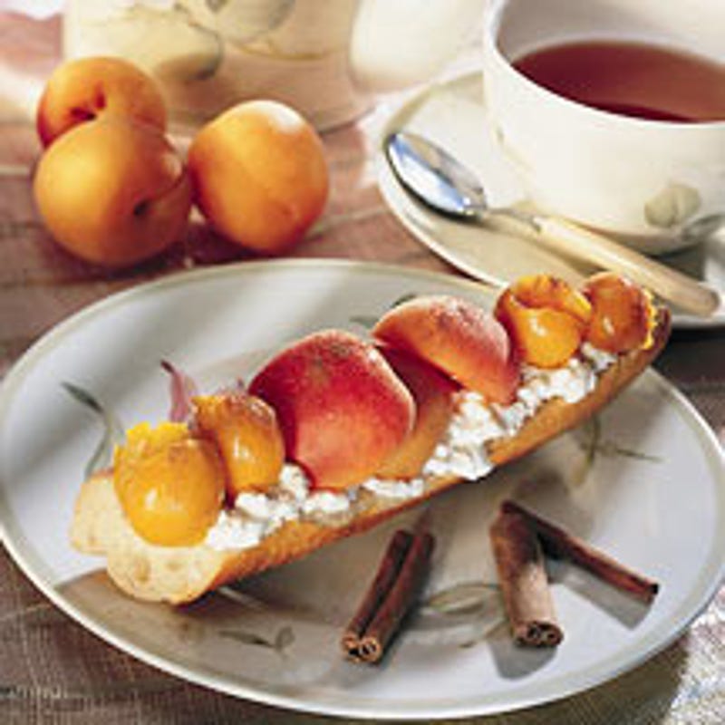 Photo de Tartine aux fruits dorés de l'été prise par WW