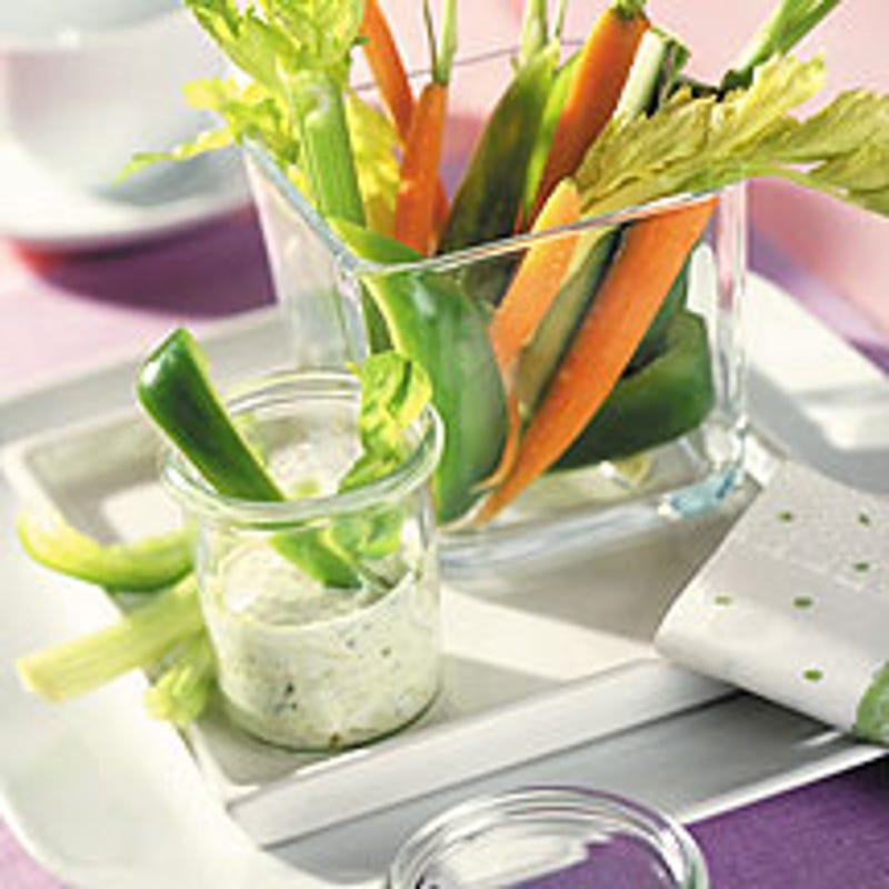 Photo de Crudités et leur duo de sauces trempettes prise par WW
