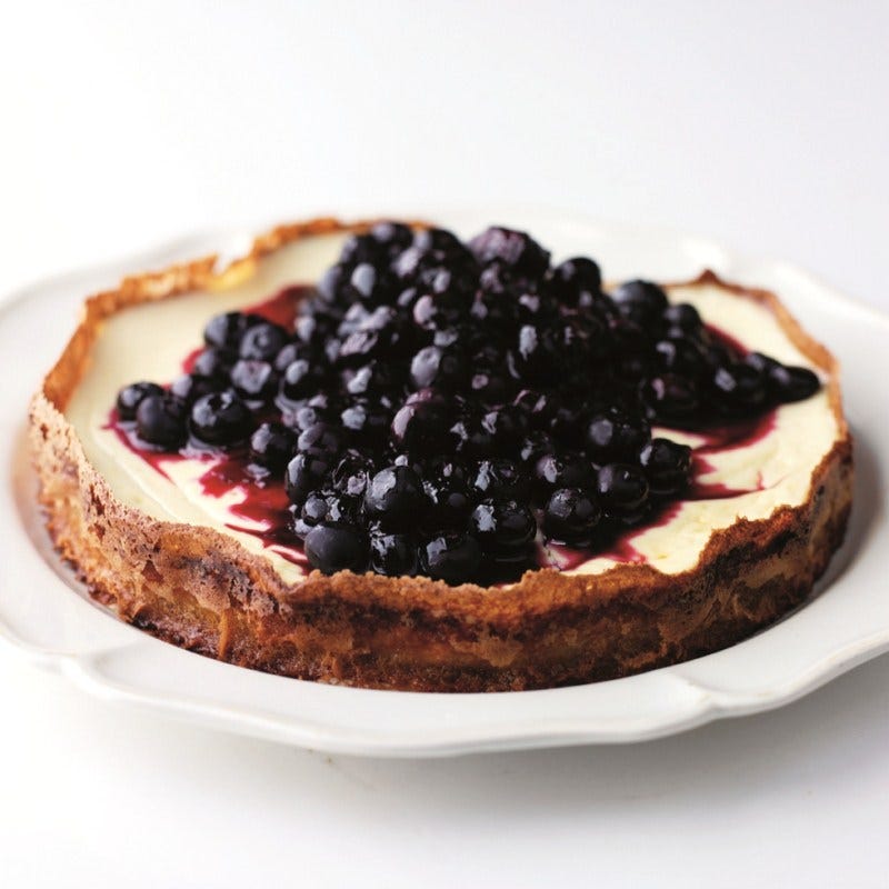 Photo de Tarte au fromage blanc et aux myrtilles prise par WW