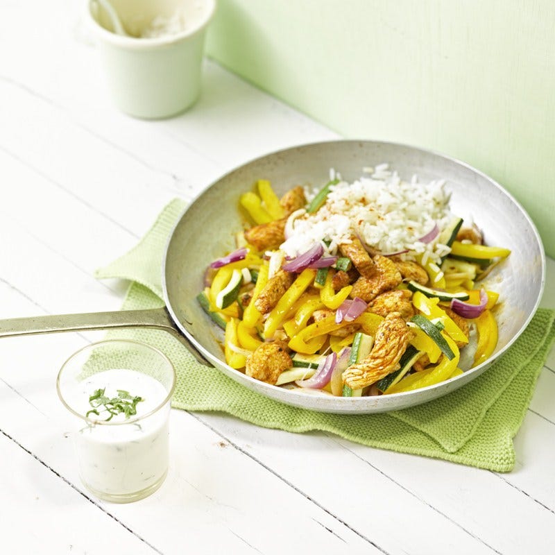 Foto van Kalkoengyros met groente door WW