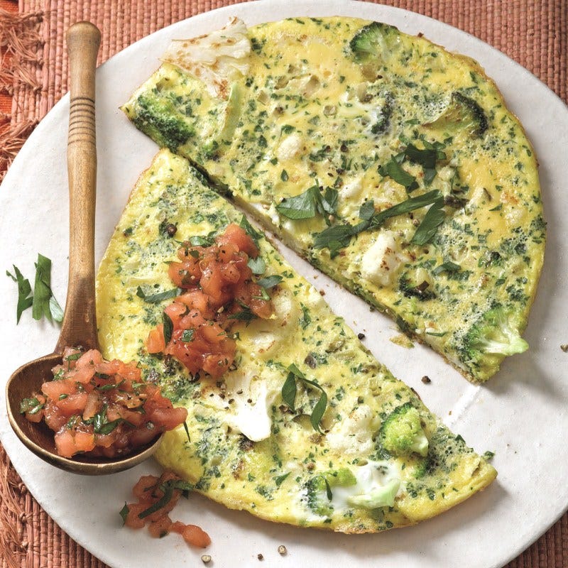 Photo de Omelette au brocoli et au chou-fleur prise par WW