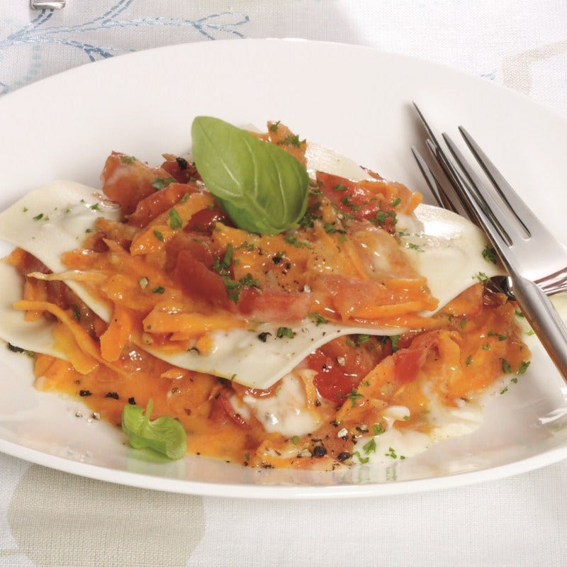 Foto van Lasagne aux carottes door WW