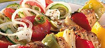 Souvlaki met salade