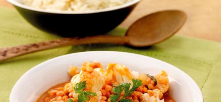 Curry de chou-fleur aux lentilles rouges