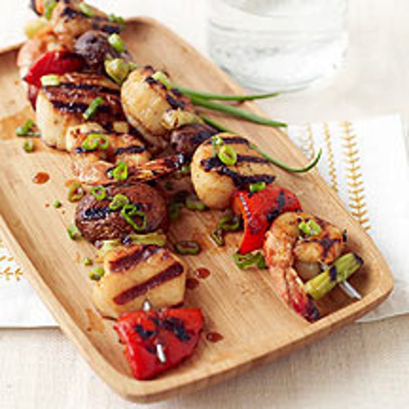 Photo de Brochettes de poisson aux légumes prise par WW