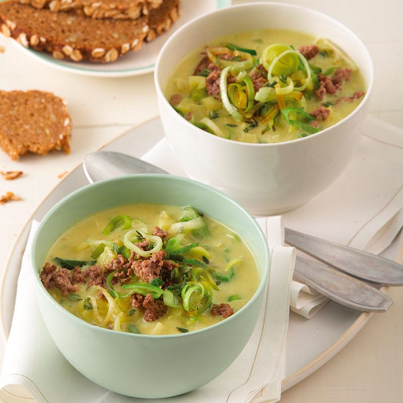 Photo de Soupe aux poireaux et à l'agneau prise par WW
