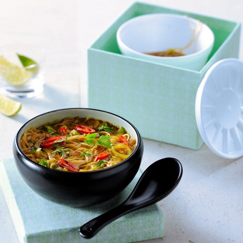 Photo de Soupe aux nouilles et à la coriandre prise par WW