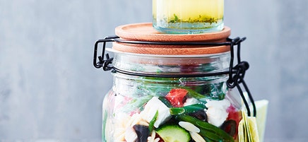 Salade de pâtes grecques
