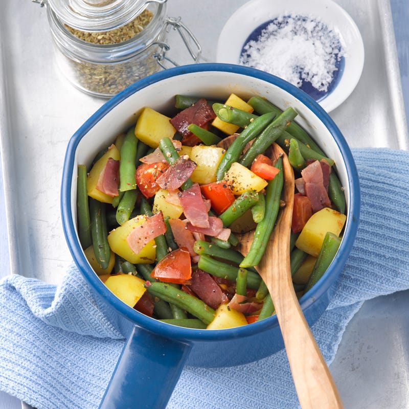 Salade pomme de terre-haricots