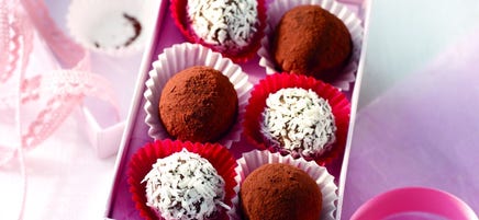 Pralines au chocolat et coco