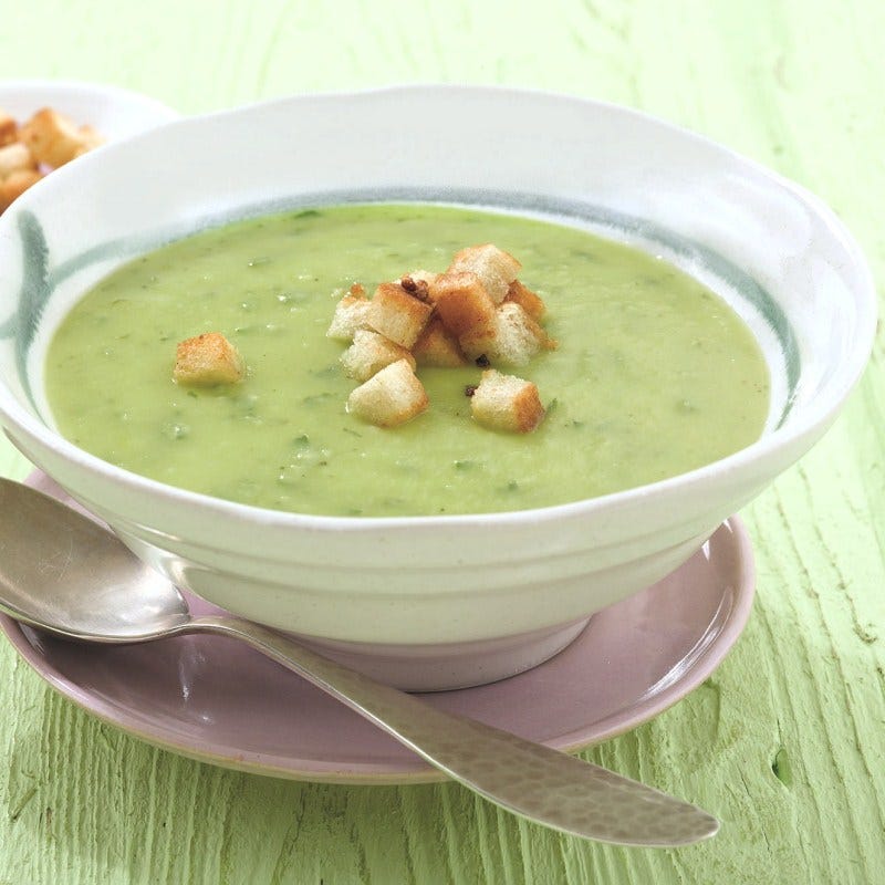 Foto van Bieslooksoep met croutons door WW
