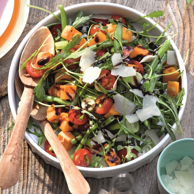 Photo de Salade de pommes de terre douces à la roquette et parmesan prise par WW